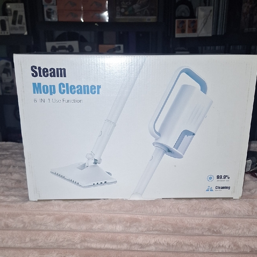 Steam Mop Cleaner - White/Light Blue